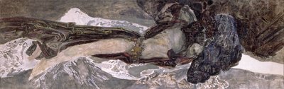 Der fliegende Dämon, 1899 von Mikhail Aleksandrovich Vrubel